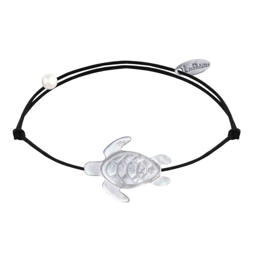 Les Poulettes Bijoux - Bracelet Lien Tortue En Nacre