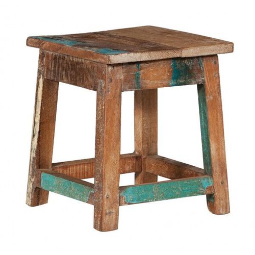 Banc En Teck Recyclé En Bois Carré