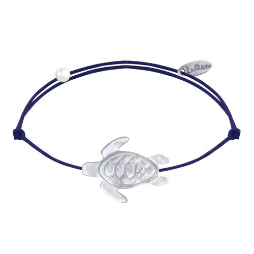 Les Poulettes Bijoux - Bracelet Lien Tortue En Nacre