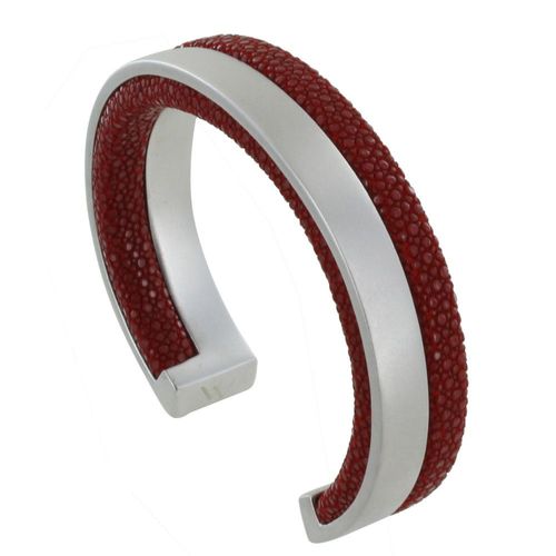 Les Poulettes Bijoux - Bracelet Homme Rhodium Et Cuir