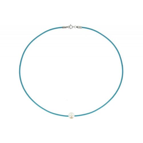Les Poulettes Bijoux - Collier La Perle Blanche Des Poulettes - Colors