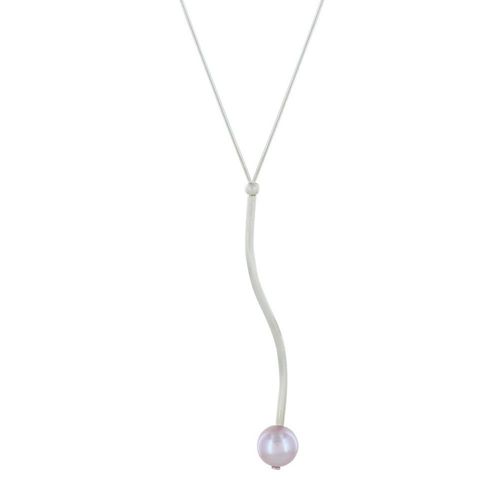 Les Poulettes Bijoux - Collier Sautoir Argent Et Perle De Culture - Classics
