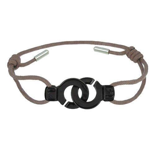 Les Poulettes Bijoux - Bracelet Lien Ruthénium Liaisons - Classics