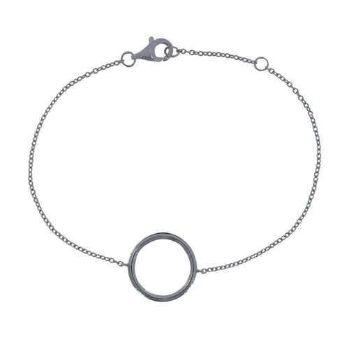 Les Poulettes Bijoux - Bracelet Cercle Argent 925