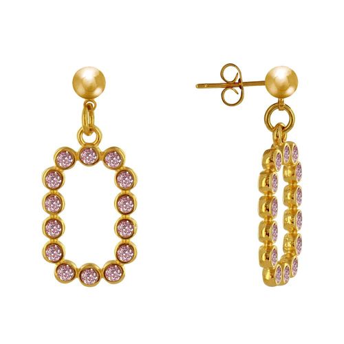 Les Poulettes Bijoux - Boucles D'oreilles Laiton Doré Anneaux De Petits Disques Résine Pailletée