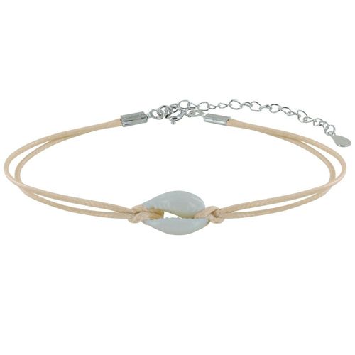 Les Poulettes Bijoux - Bracelet Lien Coquillage Cauris