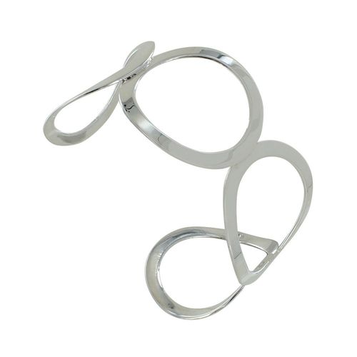 Les Poulettes Bijoux - Bracelet Argent Manchette Quatre Anneaux