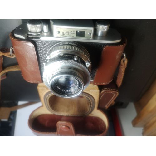 Appareil Photo Argentique - Rare - Marque Orenac - Loge Dans Son Etui - Et Ses Accessoires -