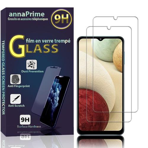 Lot / Pack De 2 Films Verre Trempé Pour Samsung Galaxy A12 6.5" Protection D'écran