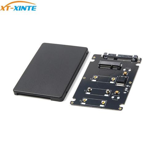 XT-XITEN Mini Pcie mSATA adaptateur SSD à 2.5 pouces SATA3 carte adaptateur avec boîtier SATA adaptateur Stock avec vis