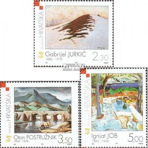 Croatie 530-532 (Édition Complète) Neuf 1999 Peintures