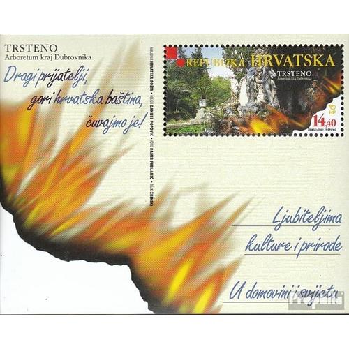 Croatie Bloc 19 (Complète.Edition.) Neuf Avec Gomme Originale 2001 Arboretum Trsteno