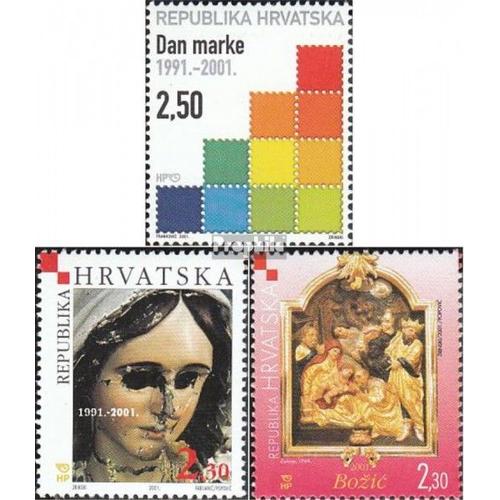 Croatie 582,585,590 (Complète Edition) Neuf Avec Gomme Originale 2001 Timbres Spéciaux