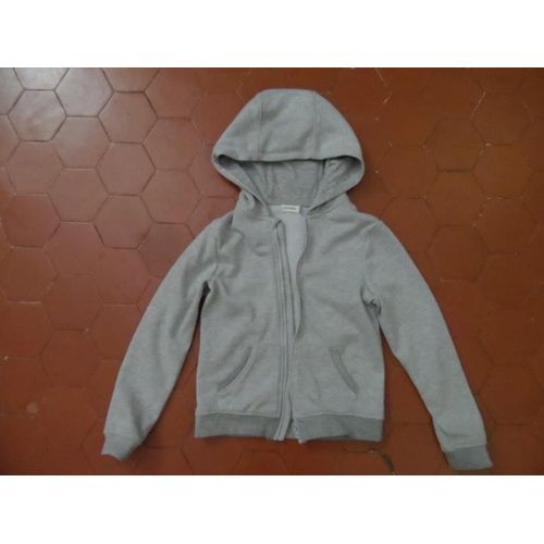 Veste À Capuche Jersey Gris Chiné Pailleté Orchestra