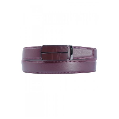 Ceinture En Cuir Bordeaux Homme