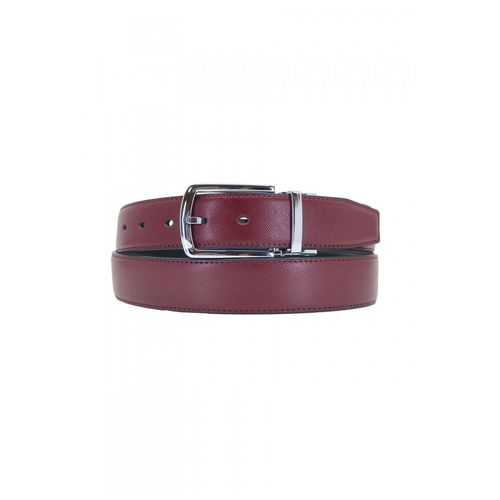 Ceinture En Cuir Bordeaux Homme