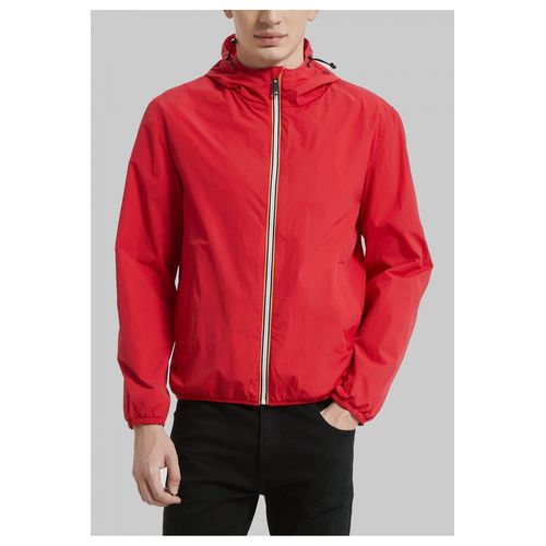Blouson A Capuche Rouge Homme