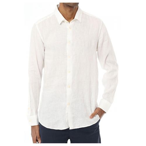 Chemise Lin Blanc Homme