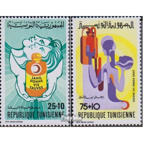 Tunisie 832-833 (Complète Edition) Neuf Avec Gomme Originale 1974 Service De Transfusion Sanguine