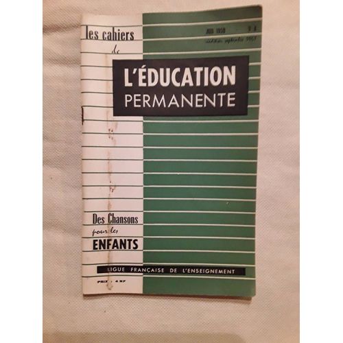 Les Cahiers De L'éducation Permanente Numéro 4