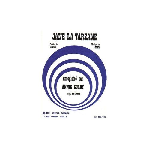 Jane La Tarzanne Annie Cordy