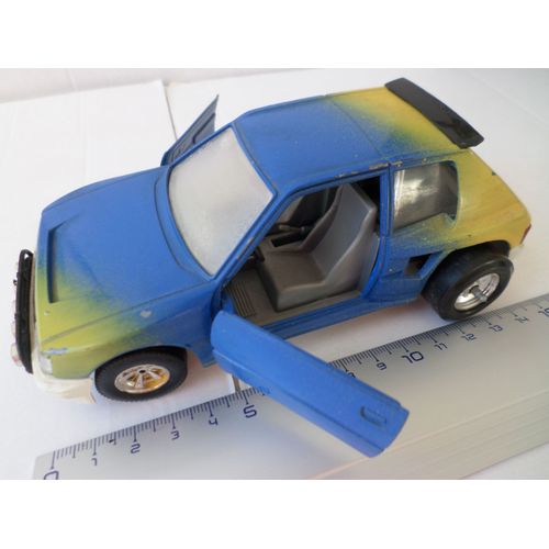 Peugeot Coupe 205 Turbo Bleu - Jaune 1 / 24 Eme-Burago