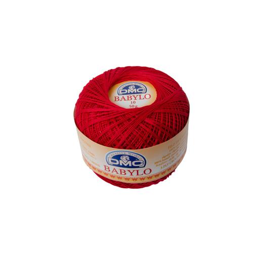 Fil À Crocheter Babylo N°10 Rouge Coloris 3905