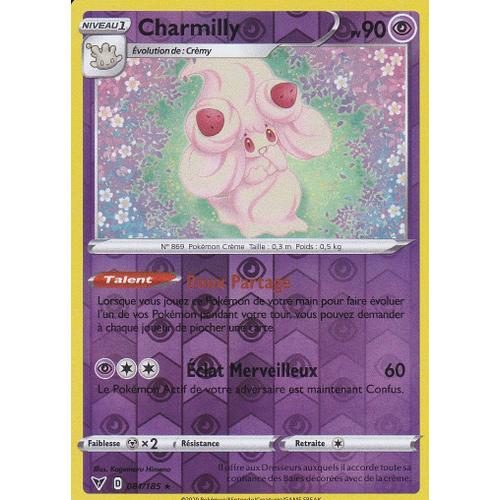 Carte Pokemon - Charmilly - 081/185 - Holo-Reverse - Rare - Épée Et Bouclier4 - Voltage Éclatant - Eb4 -Vf