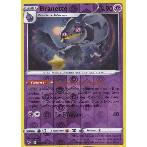 Carte Pokemon - Branette - 068/185 - Holo-Reverse - Rare - Épée Et Bouclier4 - Voltage Éclatant - Eb4 -Vf