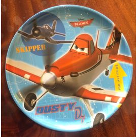 Assiette Planes, Skipper, Dusty D7, Walt Disney, Dessin Animé, Animation, Avion, Aviation