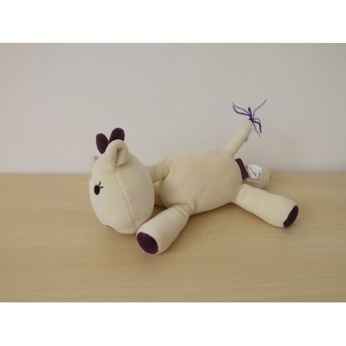 Peluche Doudou Vache Felicie Blanche Violette Marèse