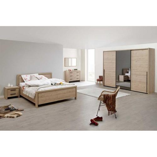 Chambre Adulte Complète (160*200) Bois Clair - Anaelle