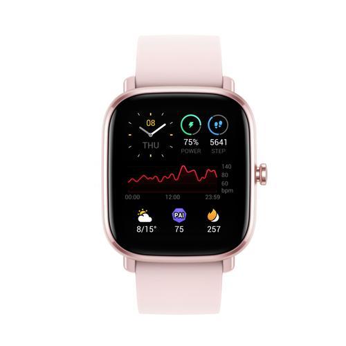 Amazfit Gts 2 Mini - Rose - Montre Connectée Avec Bracelet - Silicone - Rose - Affichage 1.55" - Nfc, Bluetooth - 19.5 G