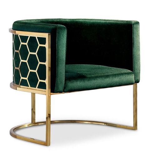 Fauteuil Arrondi Design "Neyho" 75cm Vert