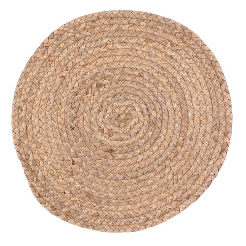 Lot 6x Set De Table Tressé Bord De Mer - Diam. 38 Cm - Beige