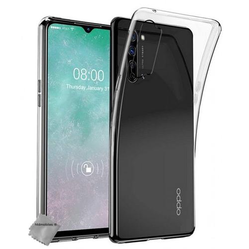 Housse Etui Coque Silicone Gel Fine Oppo Find X2 Lite + Film Ecran - Transparent Tpu