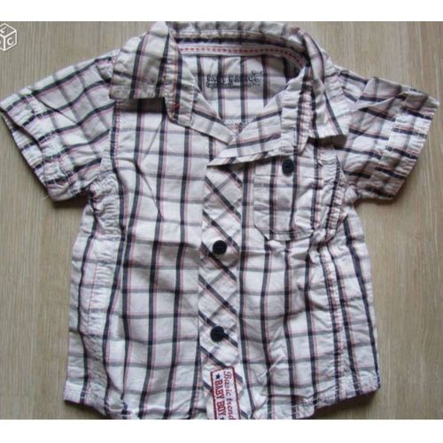 Chemise Manches Courtes 9 Mois Tape A L'oeil