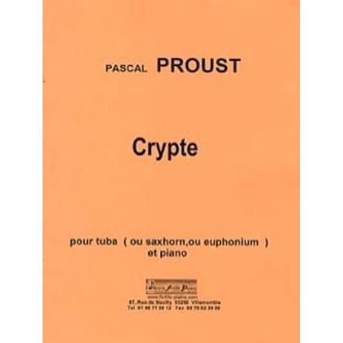 Pascal Proust Crypte (Pour Tuba)