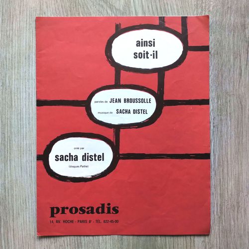Ainsi Soit-Il - Sacha Distel