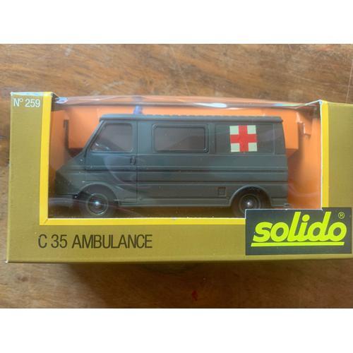 C35 Ambulance Militaire Solido 259 Avec Boîte-Solido