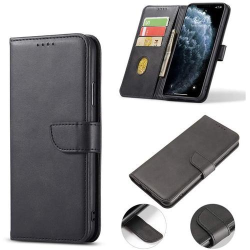 Coque Samsung S21 Ultra, Etui Samsung S21 Ultra, Étui Housse Coque Pour Samsung Galaxy S21 Ultra Antichoc, Portefeuille Etui En Cuir Pu Premium Housse Pour Samsung Galaxy S21 Ultra (Noir)