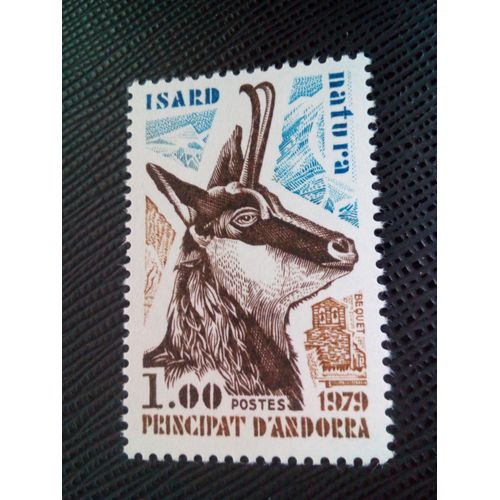 Timbre Andorre Yt 274 Pyrenean Chamois (Rupicapra Rupicapra Pyrenaica) 1979 ( 270105 )