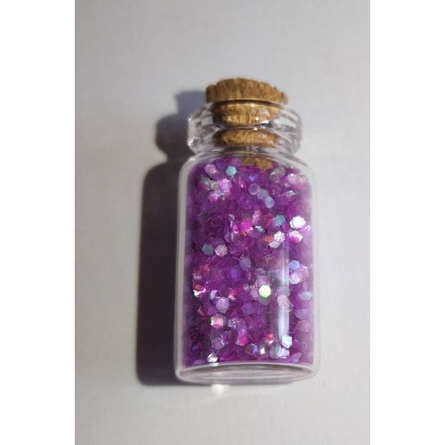 Paillettes Pour Ongle Violettes Brillantes Bouteille 3 Cm Violet