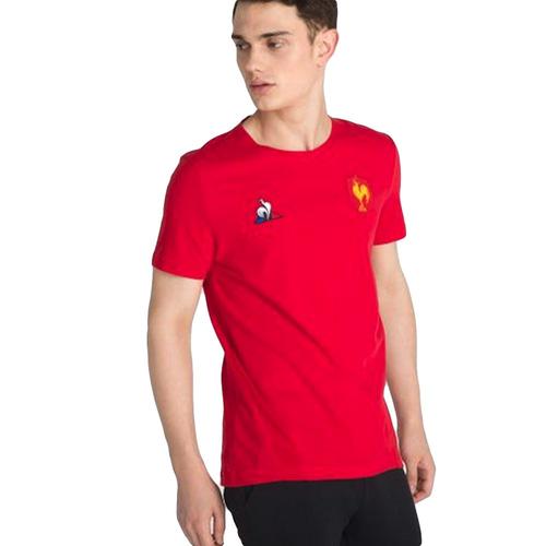 T Shirt Le Coq Sportif Ffr Logo Homme Rouge