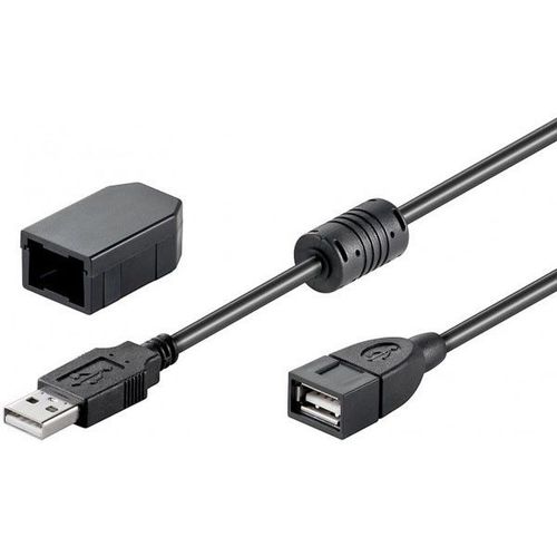 Goobay USB 2.0, 2.0 m 2m USB A USB A Mâle Femelle Noir câble USB