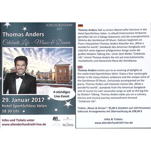 Thomas Anders - Schlosskonzert - 2017