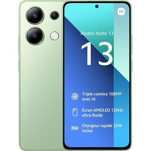 Xiaomi Redmi Note 13 4G 8 Go 128 Go Vert