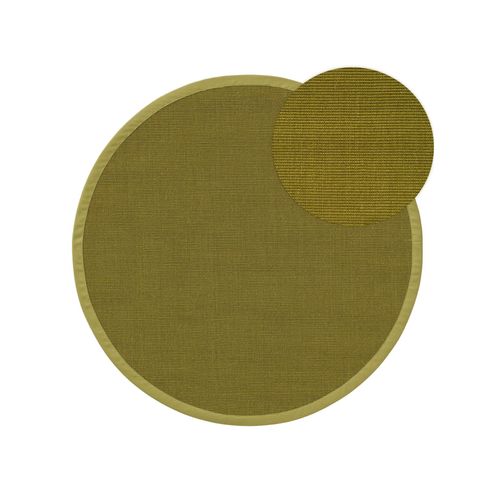 Benuta Naturals Tapis Sisal Sana Vert Diamètre 250 Cm Rond