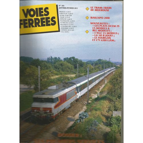 Voies Ferrées 183 Dossier Premiers Services Des Voitures Corail, Tram-Train De Mulhouse, Nouveautés Ho