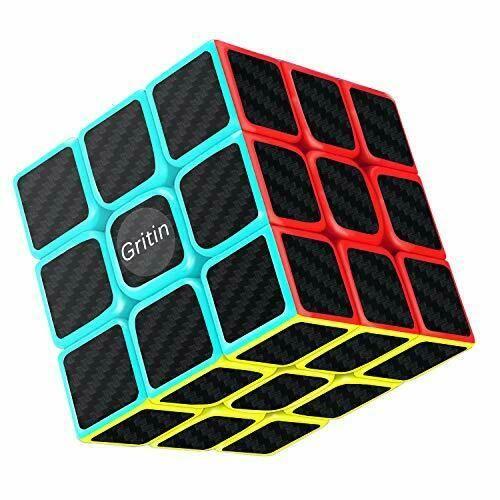 Cube Magique, Gritin 3x3x3 Speed cube de Vitesse Magique Lisse Facile à  Tourner pour Jeu d'entraînement Cérébral ou Cadeau de Vacances